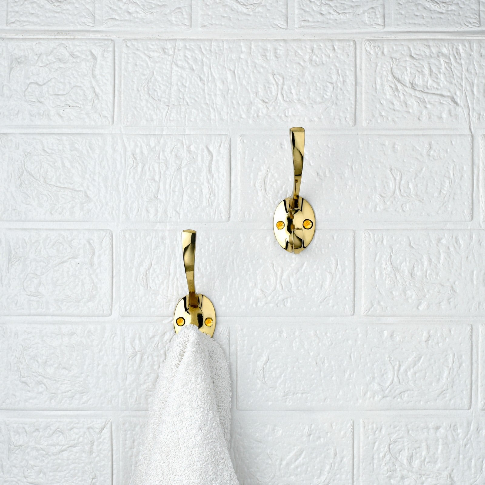 LamJum Solid Brass Hook with Sleek and Minimal design Set of 2