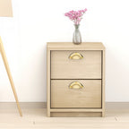 LamJum Polished Brass Cup Shaped Drawer Pull With Lacquered Finish Set of 2