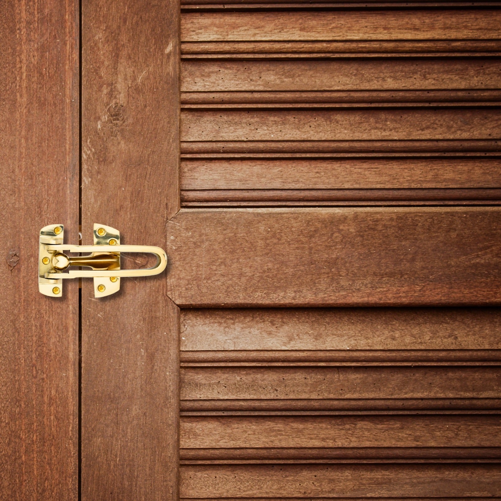 LamJum Solid Brass Swing Bar Door Lock